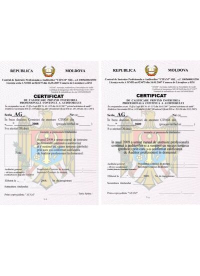 Certificatul formabilului
